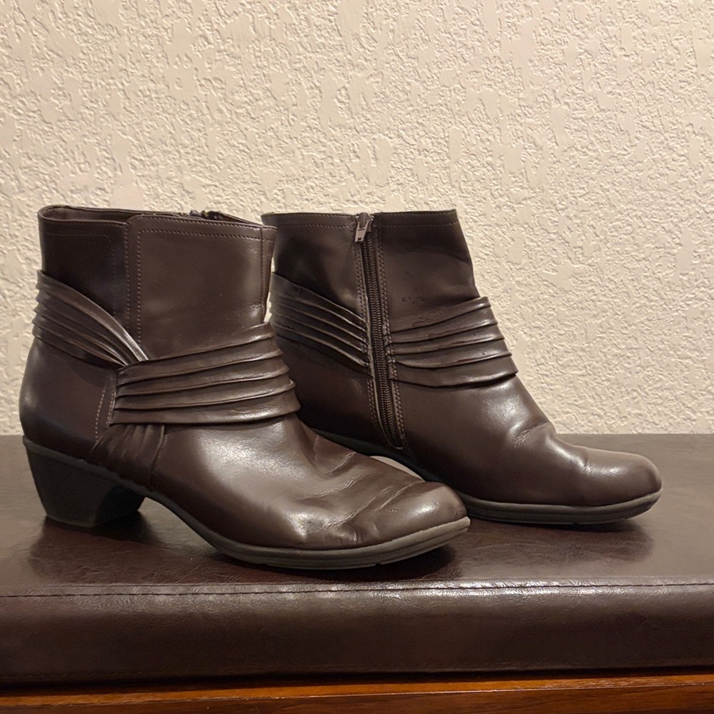 Comfort Plus by Predictions Dark Brown Ankle Boots
